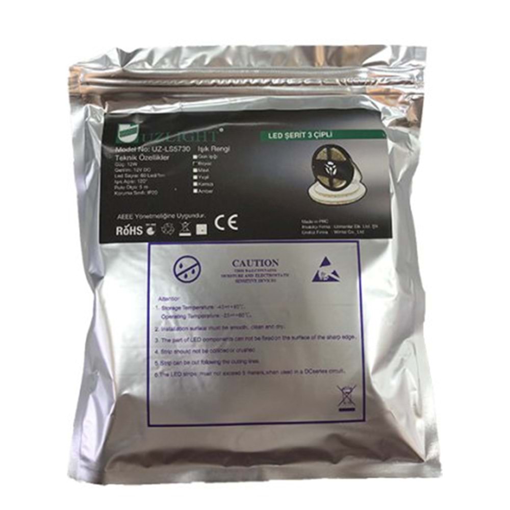 UZLIGHT 5 MT BEYAZ ŞERİT LED