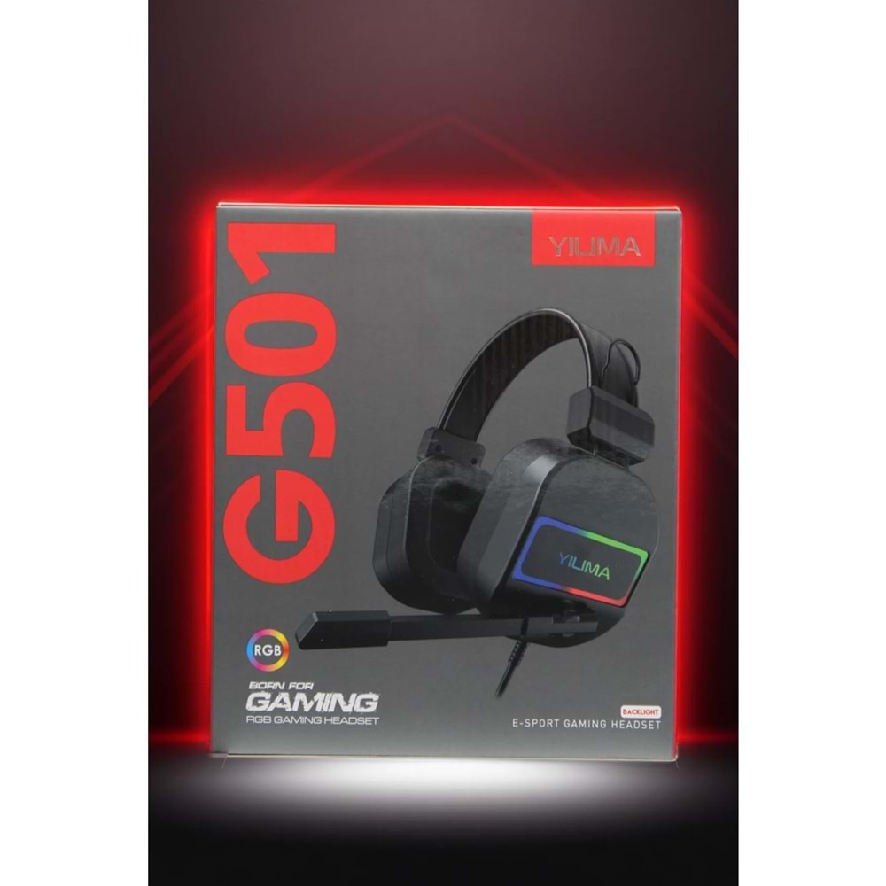 TRİO G501 RGB LEDLİ KABLOLU KULAK ÜSTÜ KULAKLIK