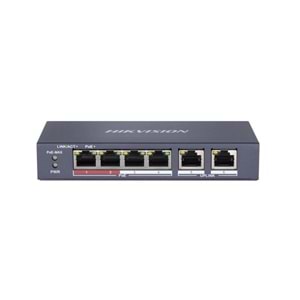 HIKVISION DS-3E0106P-E/M 10/100 4 PORT POE +2 UPLİNK SWITCH