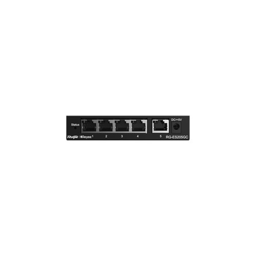 RUIJIE REYEE RG-ES205GC 5 PORT, 10/100/1000 GİGABİT, YÖNETİLEBİLİR SWİTCH