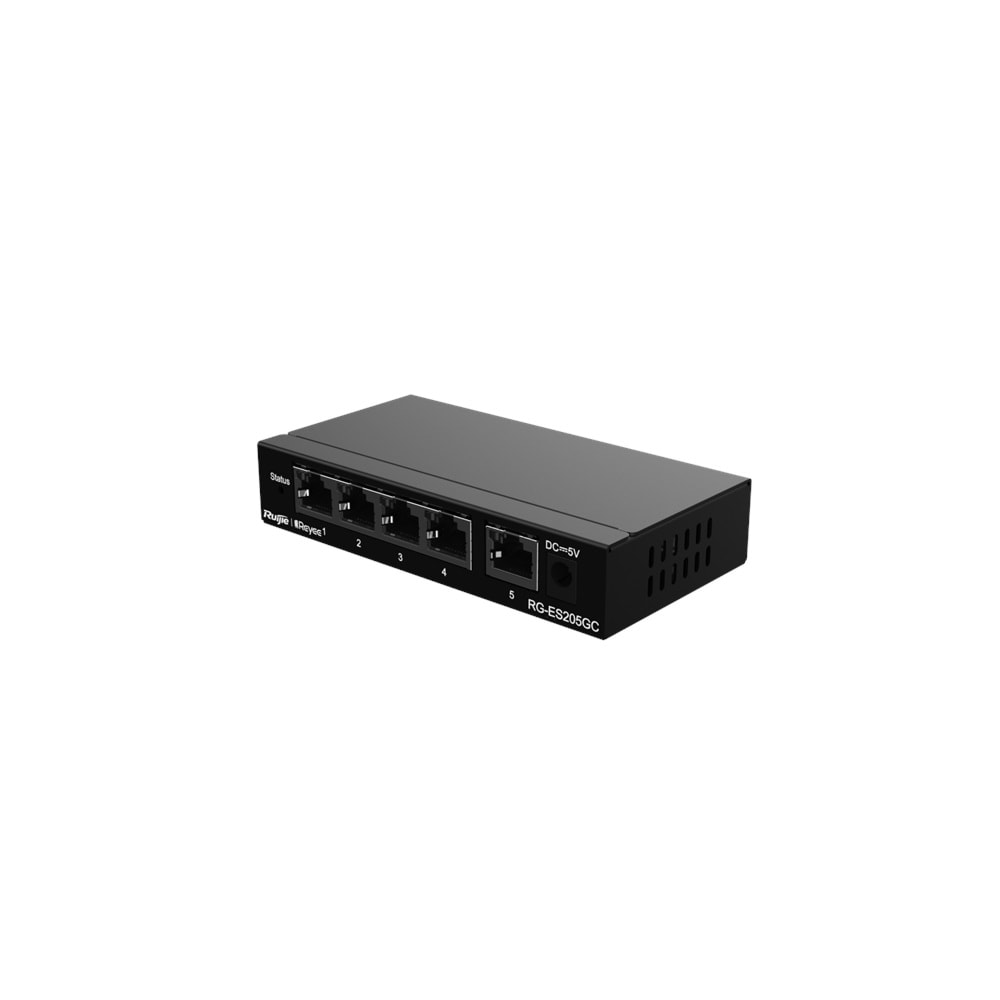 RUIJIE REYEE RG-ES205GC 5 PORT, 10/100/1000 GİGABİT, YÖNETİLEBİLİR SWİTCH
