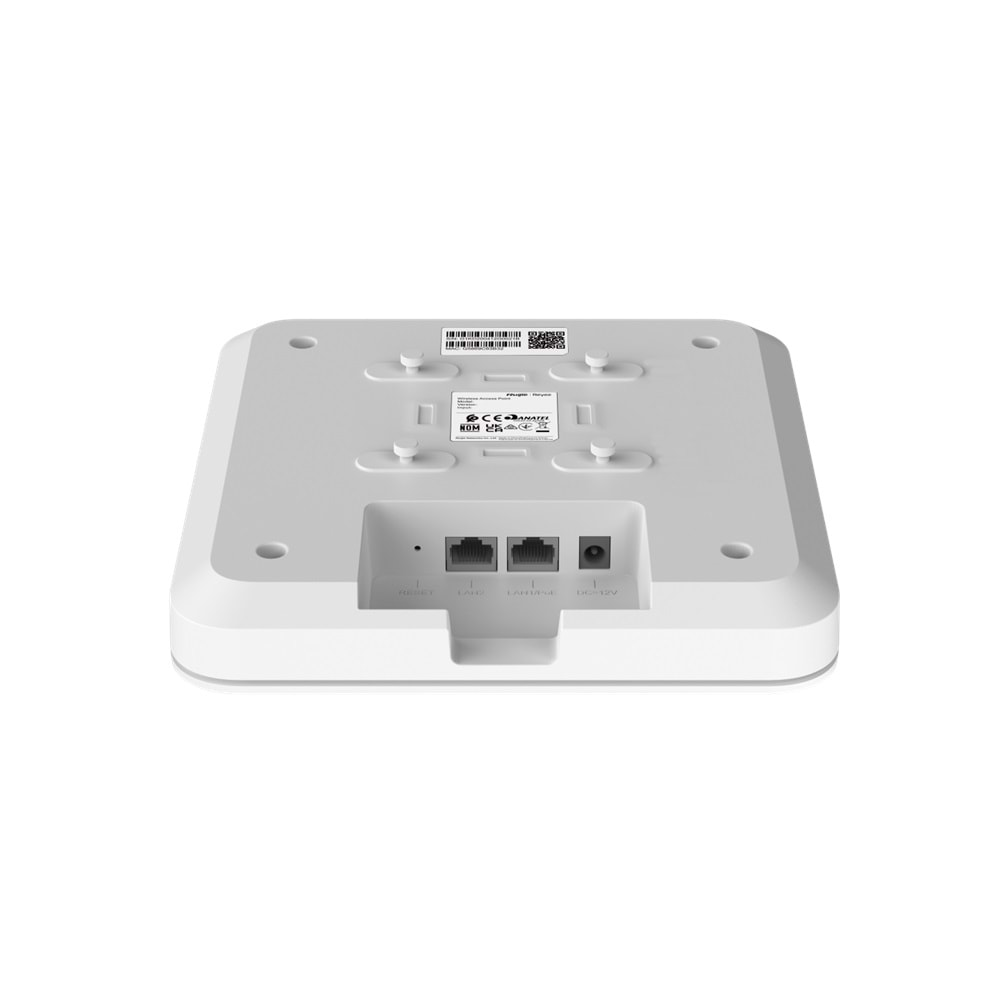 RUIJIE REYEE RG-RAP2200(E) İÇ ORTAM ACCESS POİNT - DUAL-BAND, 867MBPS AT 5GHz + 400Mbps at 2.4GHz, 2 GİGABİT ETHERNET PORT