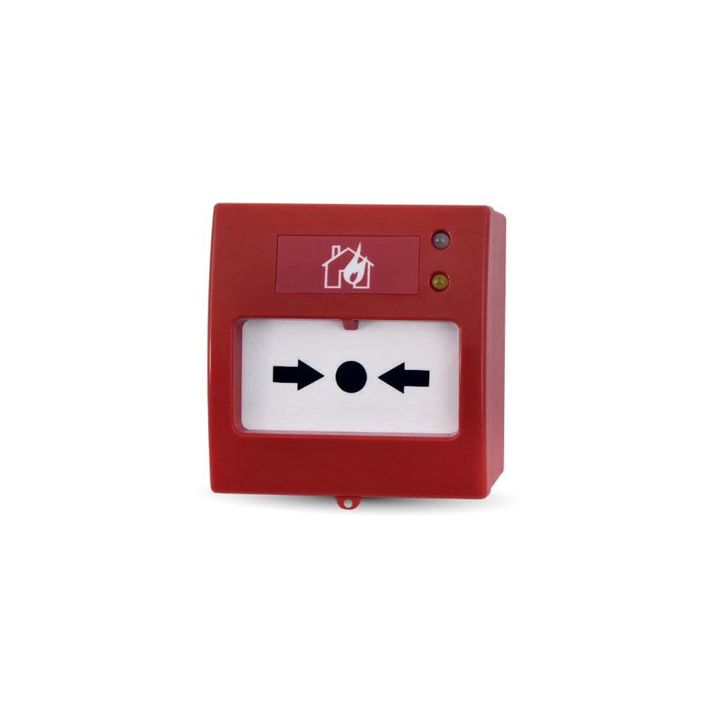 TEKNİM TFB-2266 AKILLI ADRESLİ DAHİLİ İZOLATÖRLÜ TEKRAR KURULABİLİR YANGIN ALARM BUTONU