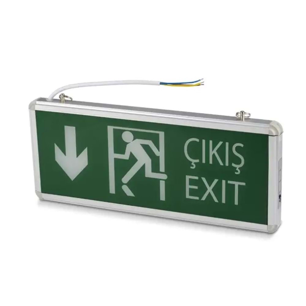NOAS 3W EXIT ACİL ÇIKIŞ AŞAĞI YÖN