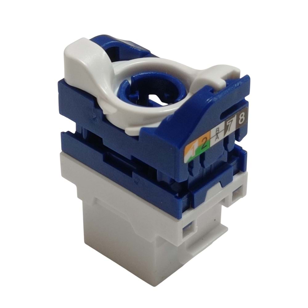 AGER AC-601-BF BLUE&WHİTE CAT6 KEYSTONE JAK