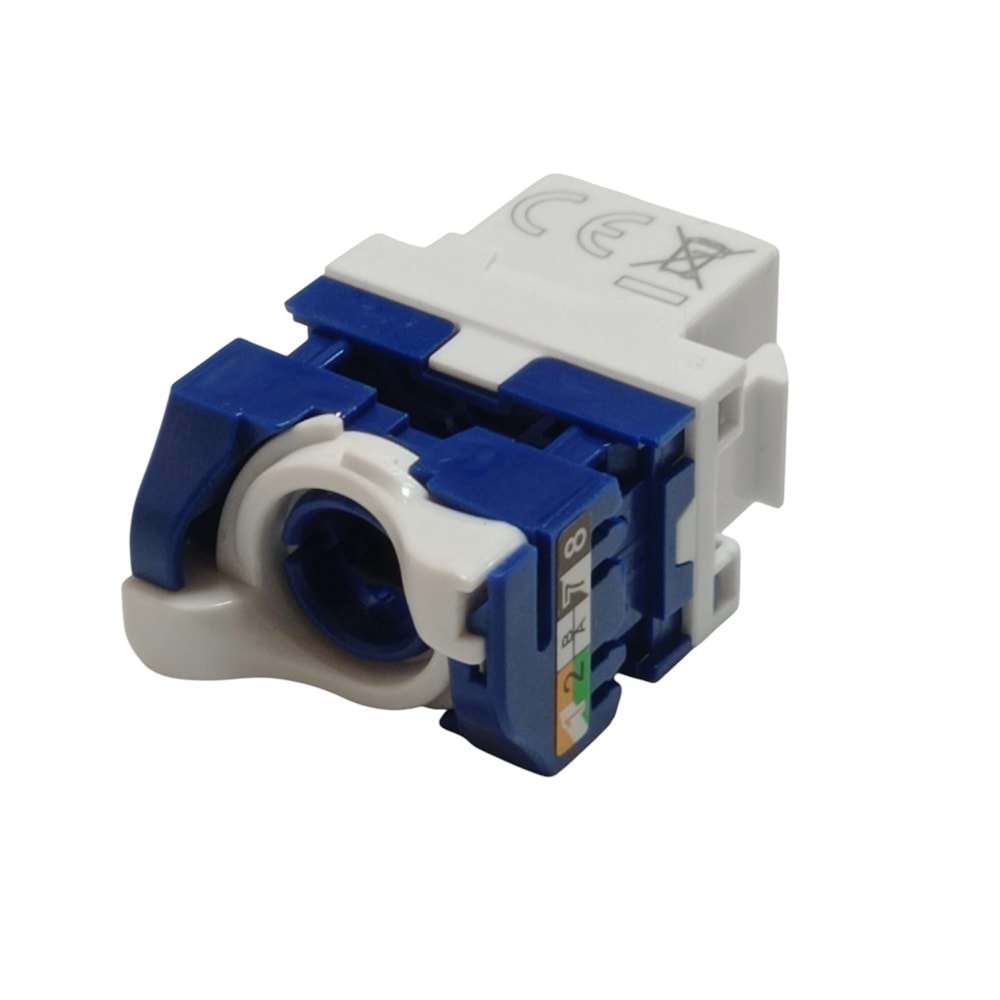 AGER AC-601-BF BLUE&WHİTE CAT6 KEYSTONE JAK
