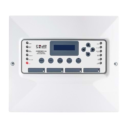 CODESEC K4 4 BÖLGELİ KONVANSİYONEL YANGIN İHBAR PANELİ