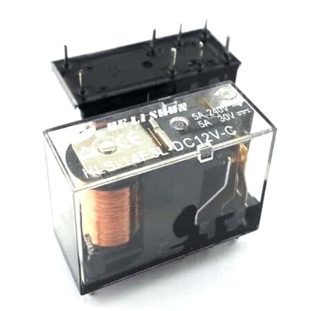 S-GUARD 12V 5A ÇİFT KONTAK RÖLE-HLS-14F3L-DC12V-C