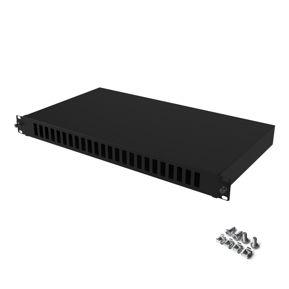 ECOSLİDE 1U 24 PORT SC-DX/LC-QD FİBER PATCH PANEL