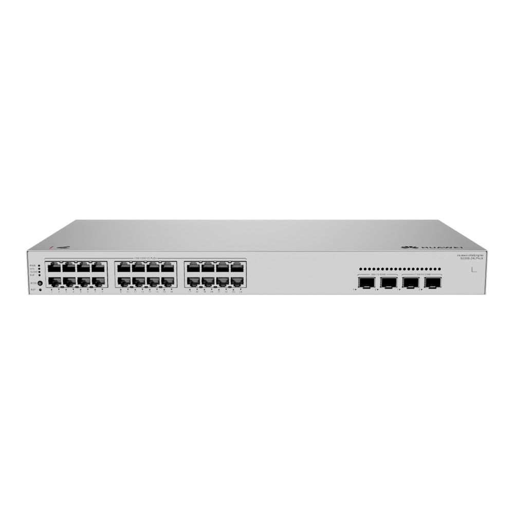 HUAWEI eKIT S220S-24LP4JX 24 PORT GIGABIT POE 195W+2x10GE+2X2,5GE SFP YÖNETİLEBİLİR SWİTCH