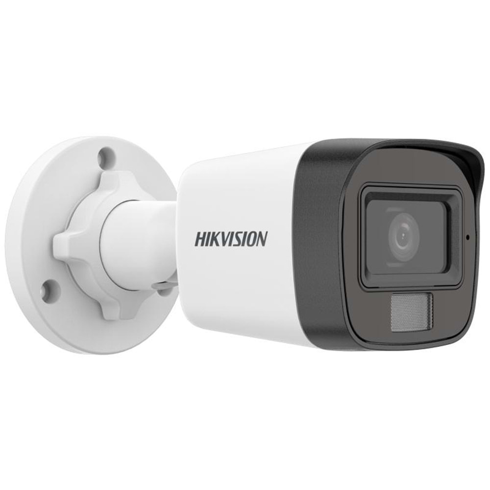 HIKVISION DS-2CD1021G2-LIUF 2MP 4MM 20MT DAHİLİ SESLİ H265 IP67 SMART HYRBID LIGHT BULLET IP KAMERA