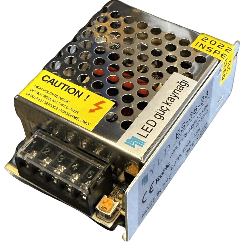 YLD 24V 1,5 AMPER METAL KASA ADAPÖR