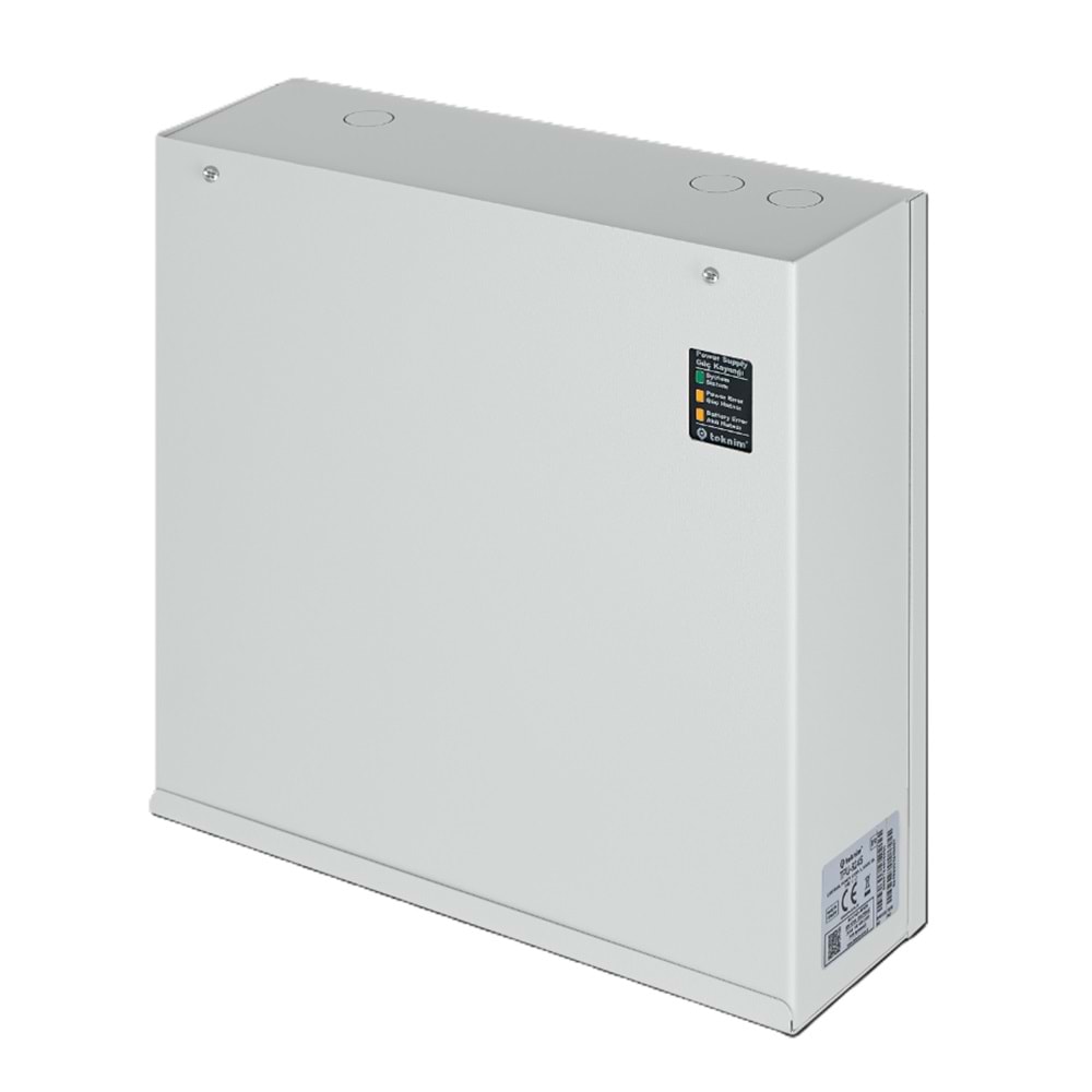 TEKNİM TPU-9245 HARİCİ GÜÇ KAYNAĞI 24 VOLT 5 AMPER EN-54 , METAL KUTU(AKÜ HARİÇ)