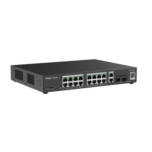 RUIJIE REYEE RG-ES220GS-P 20 PORT 10/100/100 16xPOE 250W +2SFP YONETILEBILIR SW