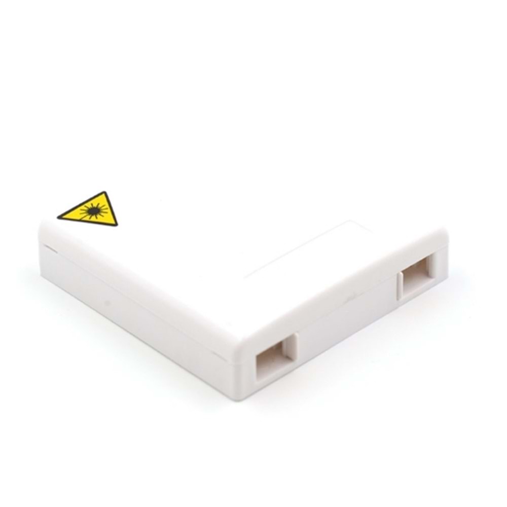 WALL OUTLET FIBER BOX-4, 2 PORT-2 FIBER CAPACITY, EMPTY