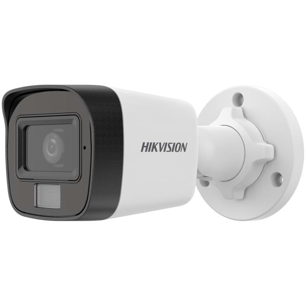 HIKVISION DS-2CD1021G2-LIUF 2MP 2.8MM 20MT DAHİLİ SESLİ H265 IP67 SMART HYRBID LIGHT BULLET IP KAMERA