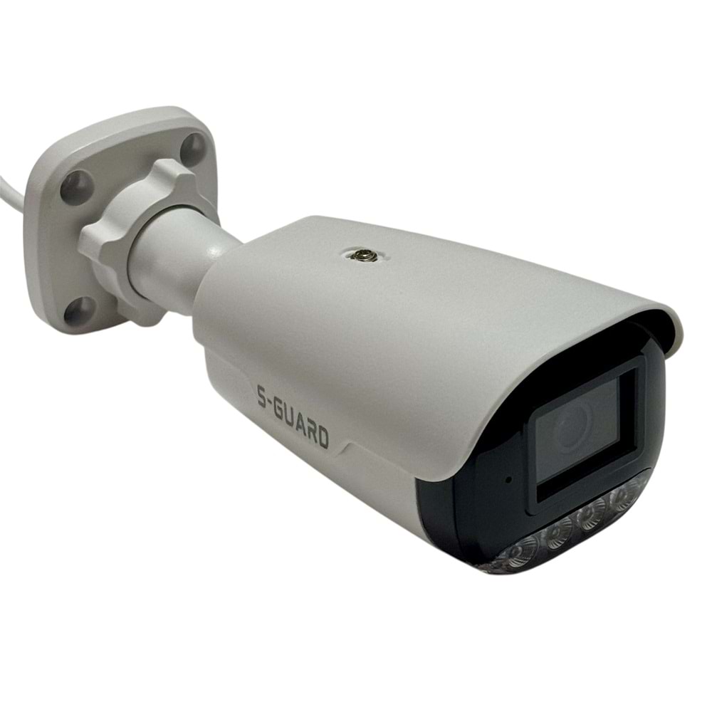 S-GUARD SG-4054 5MP DAHİLİ SESLİ WARMLED STARLIGHT LENS POE METAL KASA BULLET KAMERA