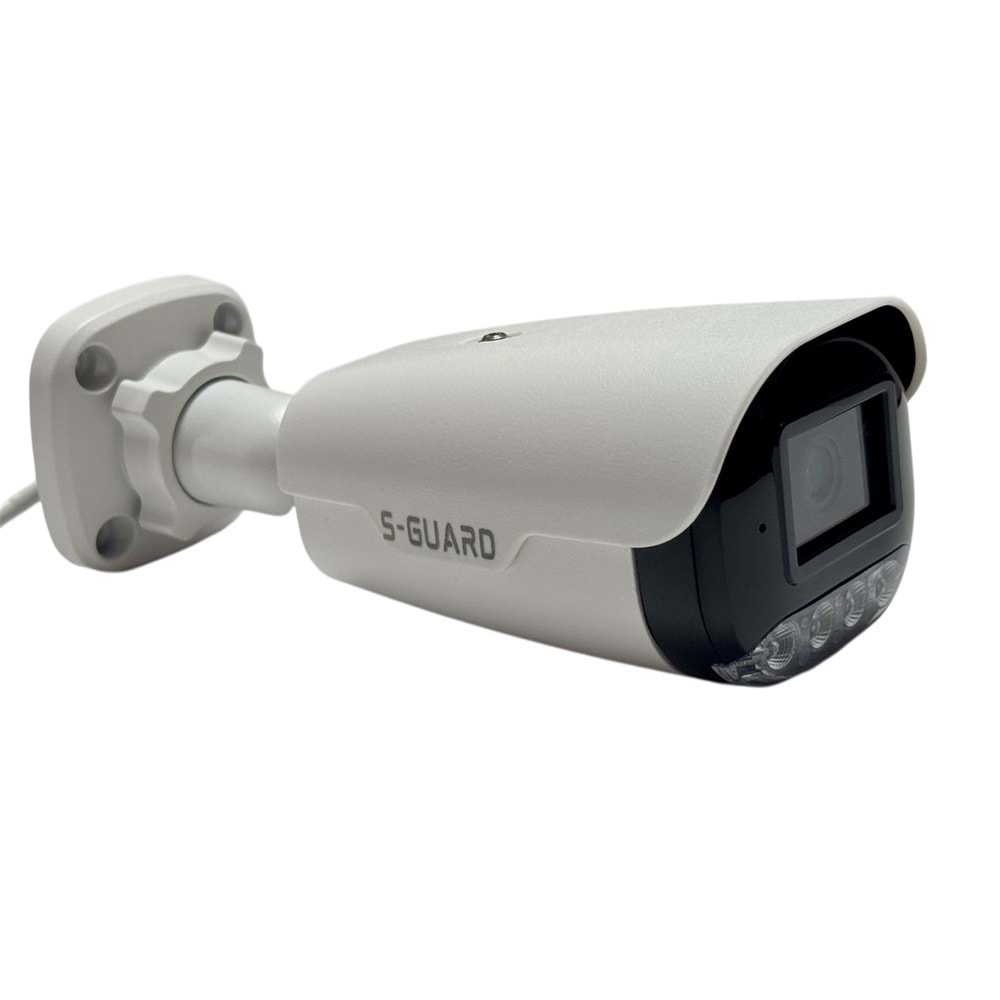S-GUARD SG-4054 5MP DAHİLİ SESLİ WARMLED STARLIGHT LENS POE METAL KASA BULLET KAMERA