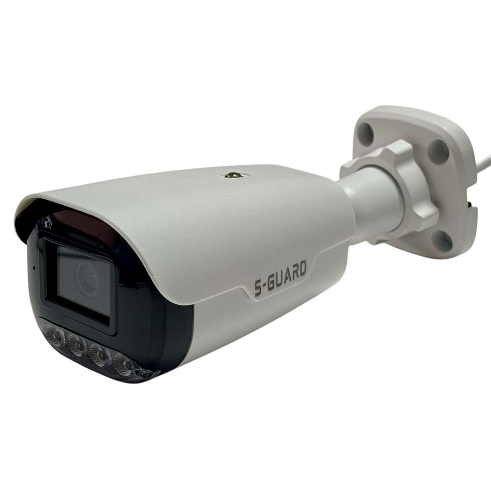 S-GUARD SG-4054 5MP DAHİLİ SESLİ WARMLED STARLIGHT LENS POE METAL KASA BULLET KAMERA