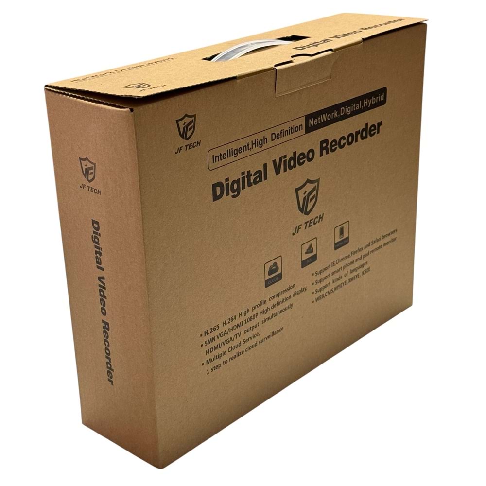 JF TECH XMEYE ADVR8004A-NLME-V4 4 KANAL KAYIT CİHAZI