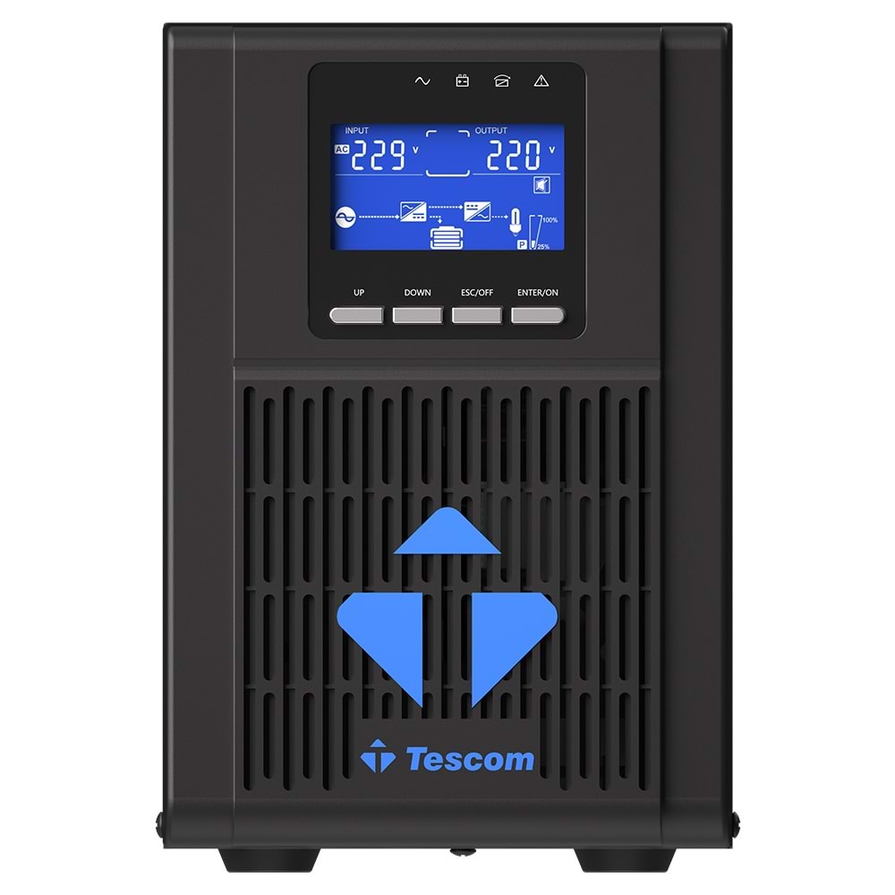 TESCOM NEOLINE 1 KVA (2X7AH) 900W 1/1 ONLINE UPS (900040313)