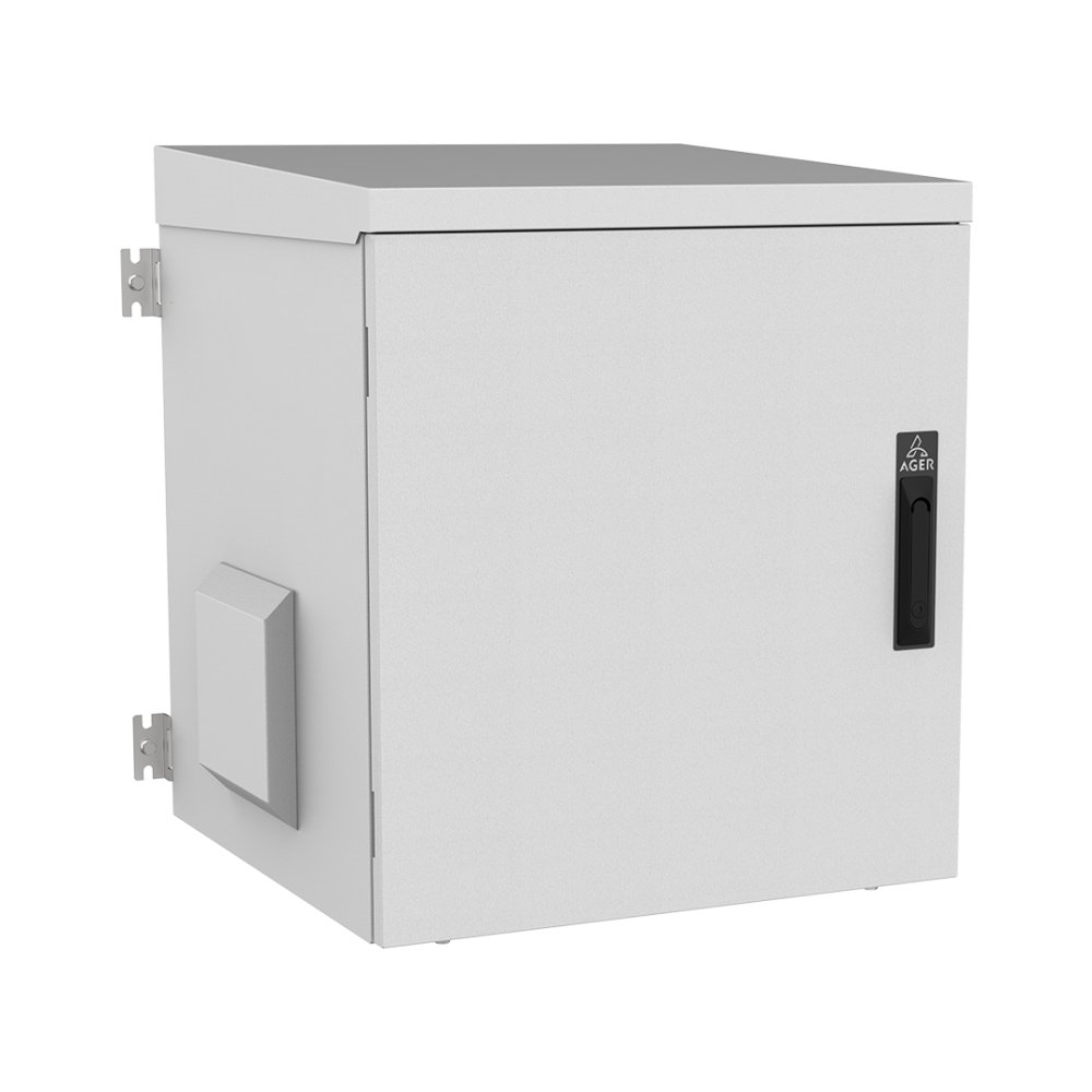 AGER 7U 600X600 AG-OT07U6060B2-D-A-M1 MONTAJLI OUTDOOR DUVAR TİPİ KABİNET (ÖN METAL KAPAK D-B2 7035 DIŞ ORTAM)