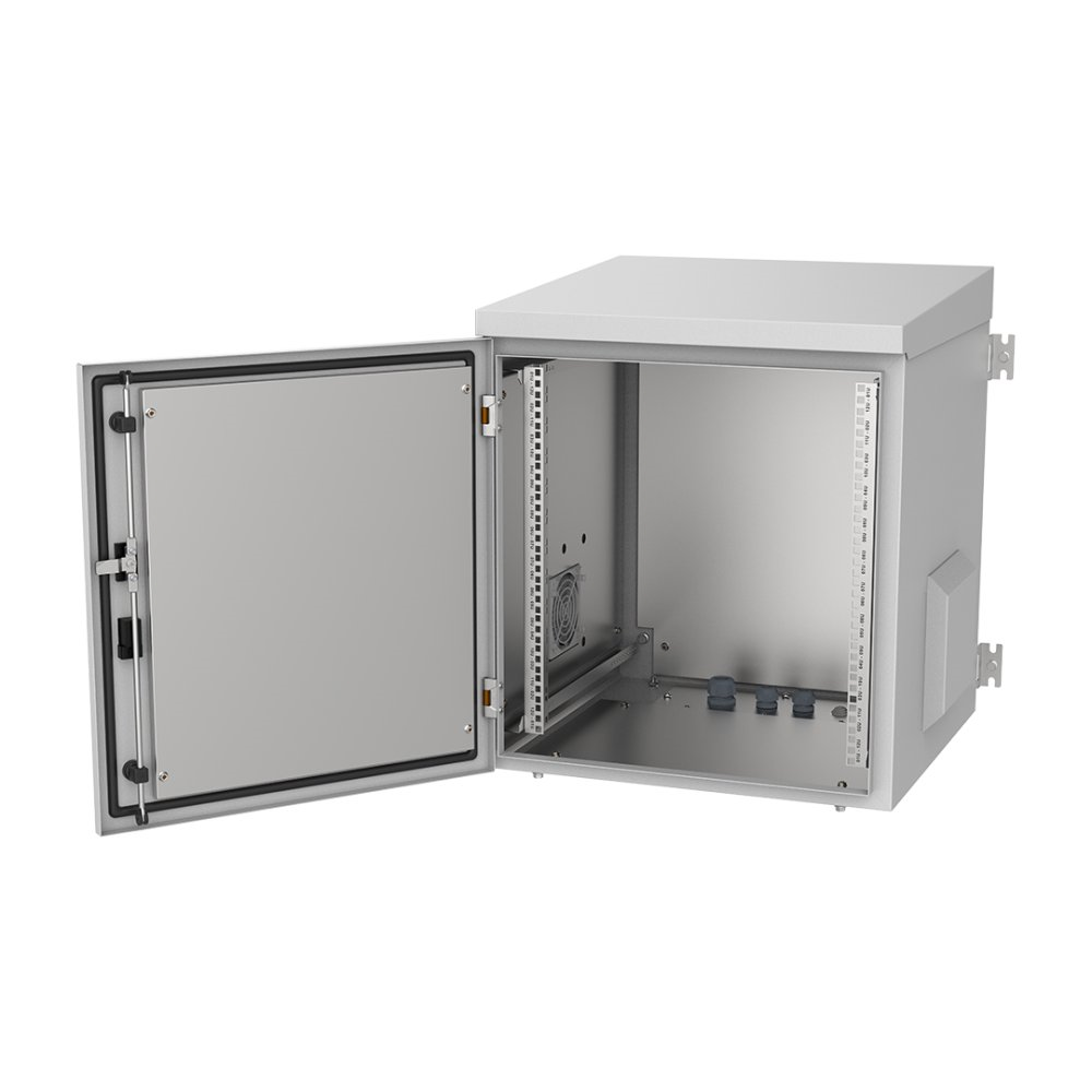 AGER 7U 600X600 AG-OT07U6060B2-D-A-M1 MONTAJLI OUTDOOR DUVAR TİPİ KABİNET (ÖN METAL KAPAK D-B2 7035 DIŞ ORTAM)