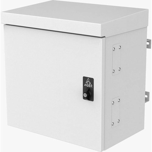 AGER AG-MB505033B2-D150-A-M1 MONTAJLI (W:500 H:500 D:325) MM MİNİ MOBESE 1 TERMOSTATLI FAN + 1 SET CAP 150 DİREK KELEPÇESİ DAHİLDİR (B2-OUTDOOR 7035)