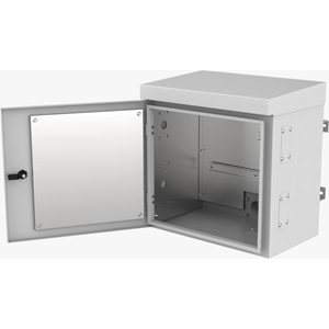 AGER AG-MB505033B2-D150-A-M1 MONTAJLI (W:500 H:500 D:325) MM MİNİ MOBESE 1 TERMOSTATLI FAN + 1 SET CAP 150 DİREK KELEPÇESİ DAHİLDİR (B2-OUTDOOR 7035)