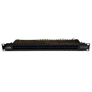 AGER 1U-483x44x164mm -50-port RJ45-8P4C-Black-LSArack mount-unshielded-ACPP3-350-1B-AGER CAT 3ISDN Patch Panel