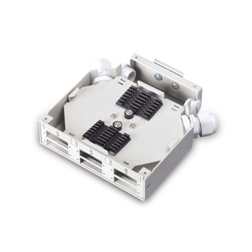 AGER AFPP4-36-0GR-AGER RAY TİPİ 36 CORE FİBER PATCH PANEL 6x SC//DX Couplers RAY TİP (din rail) FİBER PATCH PANEL