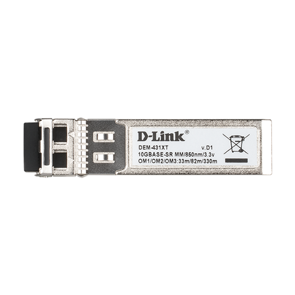 D-Link DEM-431XT Compatible 10GBASE-SR SFP+ 850nm 300m DOM Duplex LC/UPC MMF Optical Transceiver Module3