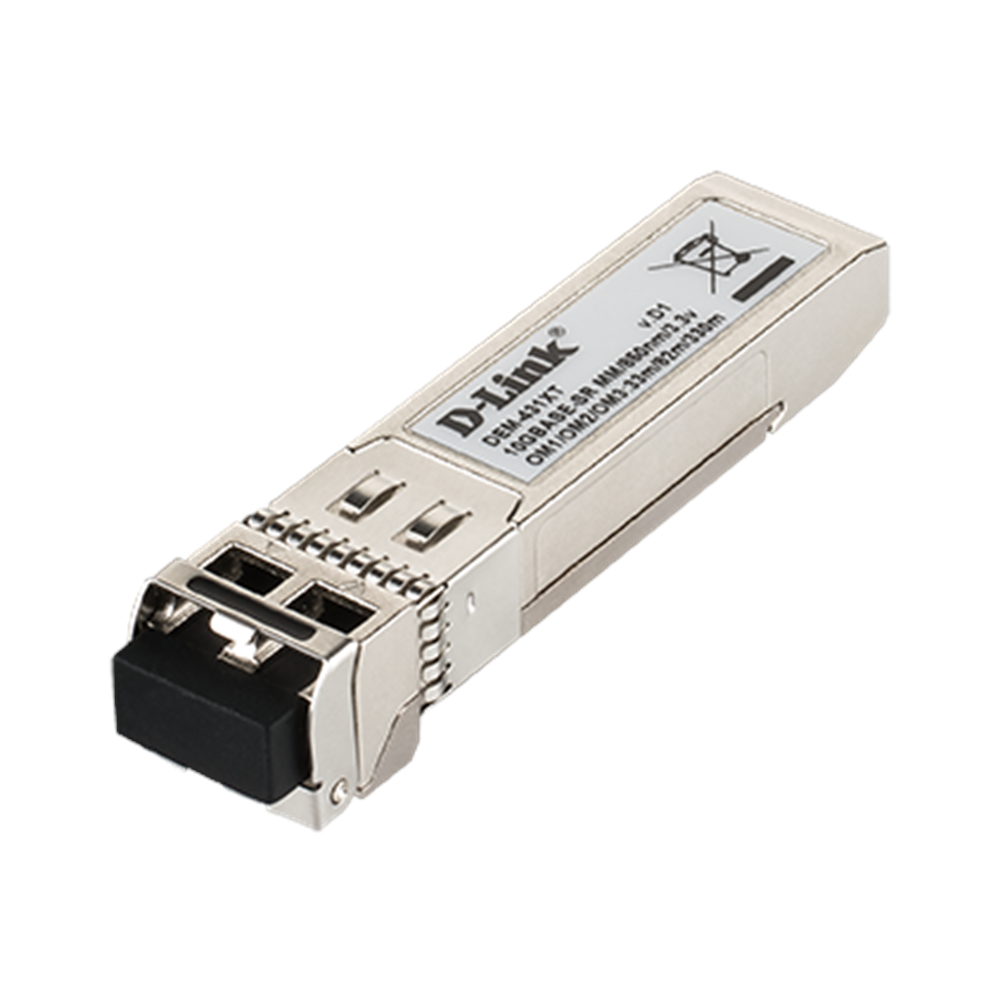 D-Link DEM-431XT Compatible 10GBASE-SR SFP+ 850nm 300m DOM Duplex LC/UPC MMF Optical Transceiver Module3