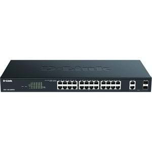 D-LINK DGS-1100-26MPV2 24port 370w GIGABIT 2X SFP Yönetilebilir Poe Switch