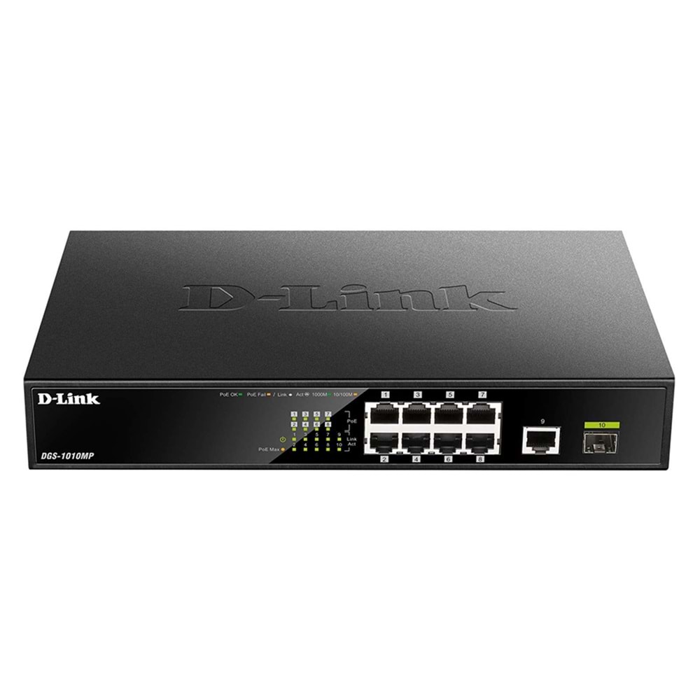 D-LINK DGS-1010MP 10 PORT GİGABİT POE SWİTCH