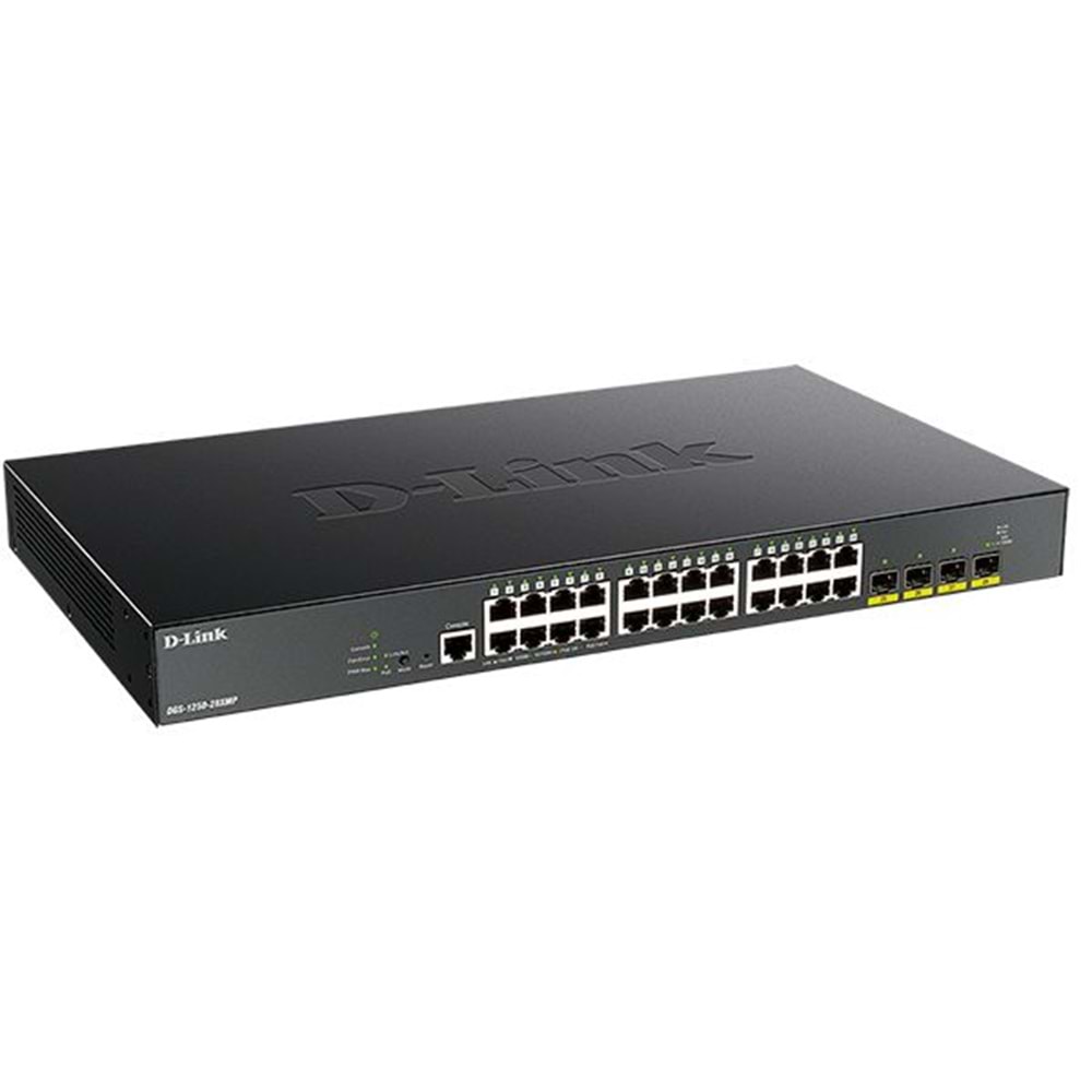 D-LINK DGS-1250-28XMP 24 PORTS 10/100/1000 MBPS POE + 4 PORTS 10G SFP+L2 MANAGED SWİTCH