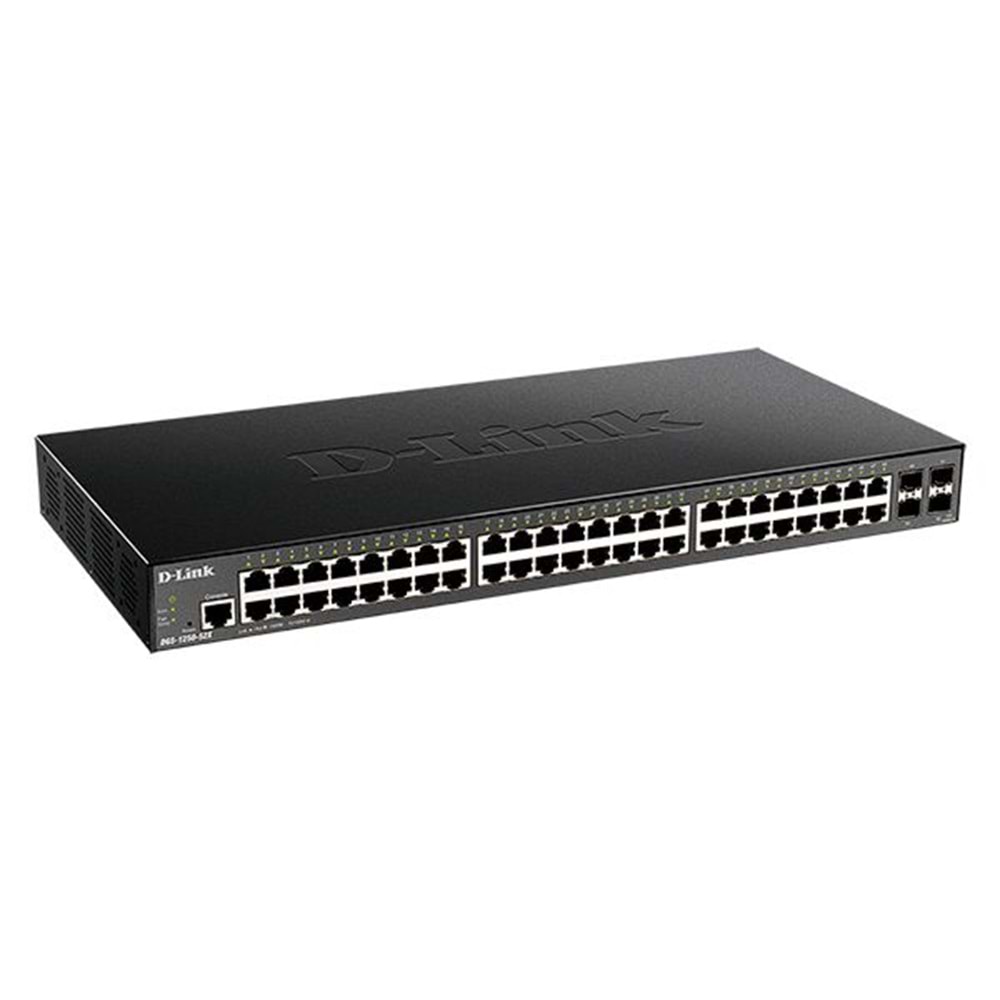D-LINK DGS-1250-52X 52-PORT 10-GİGABİT SMART MANAGED SWİTCH 4 x 10G SFP+ PORT