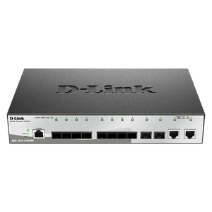 D-LINK DGS-1210-12TS/ME L2 MANAGED SWİTCH WİTH 10 1000BASE-X SFP PORTS AND 2 10/100/1000BASE-T PORTS
