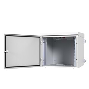 AGER 16U 600X600 AG-OD16U6060B2-D-D-M1 2Lİ FAN DAHİL MONTAJLI OUTDOOR ÇIDARLI DUVAR TİPİ KABİNET (ÖN METAL KAPAKD-B2 7035 DIŞ ORTAM)