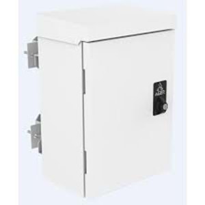 AGER (W:300 H:400 D:250) MM MOBESE+1LI FAN MONTAJINA UYUMLU+ON KAPAK TEK NOKTADAN KELEBEK KILITLI+ALT KISIMDA 2 ADET PG29 RAKOR +ARKA MONTAJ PANELI+150LIK KELEPCE+150LIK OTOMAT RAYI + DUVAR ASKI APARATI (B2-OUTDOOR 7035)