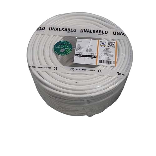 ÜNAL 2X1,5 TTR KABLO BEYAZ KANGAL (H05VV-F)