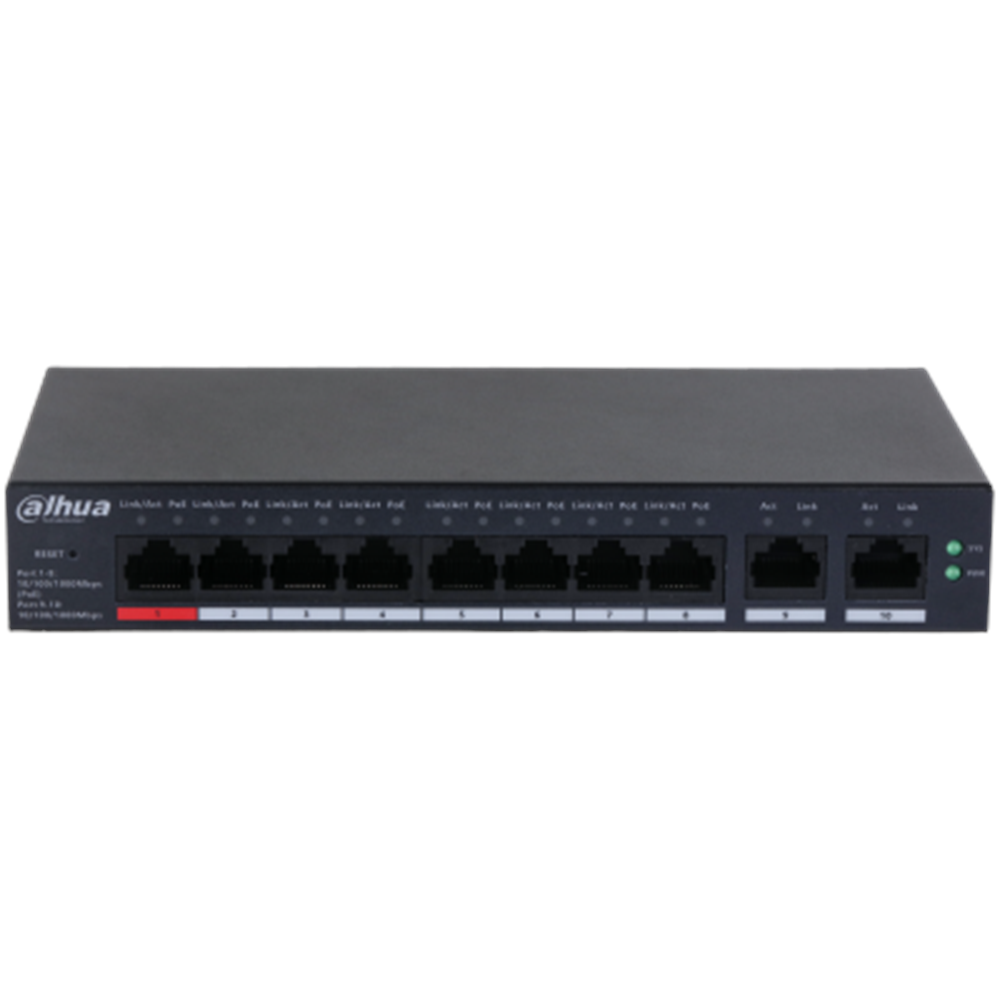 Dahua CS4010-8GT-110 8Port Cloud Yönetilebilir Poe Switch