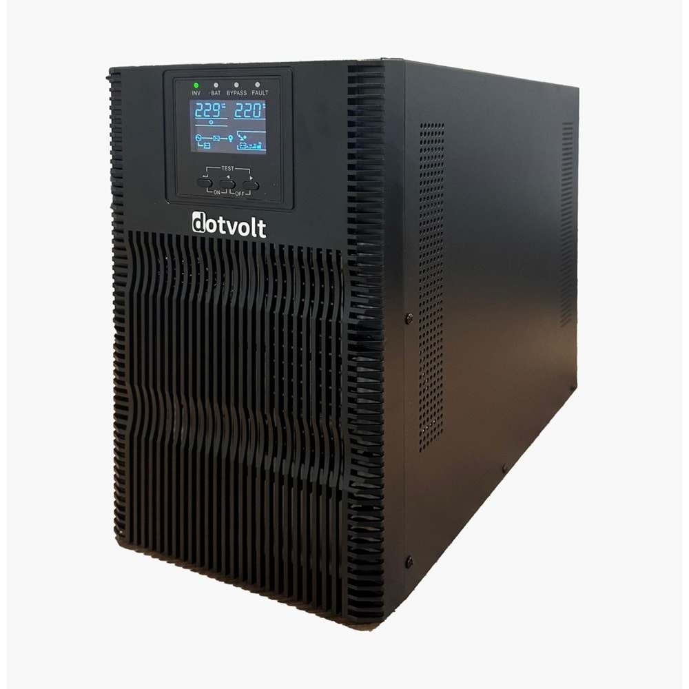 DOTVOLT VOLT MN PLUS 3 KVA 1/1 ONLINE UPS-6 X 12V 7AH PF;1