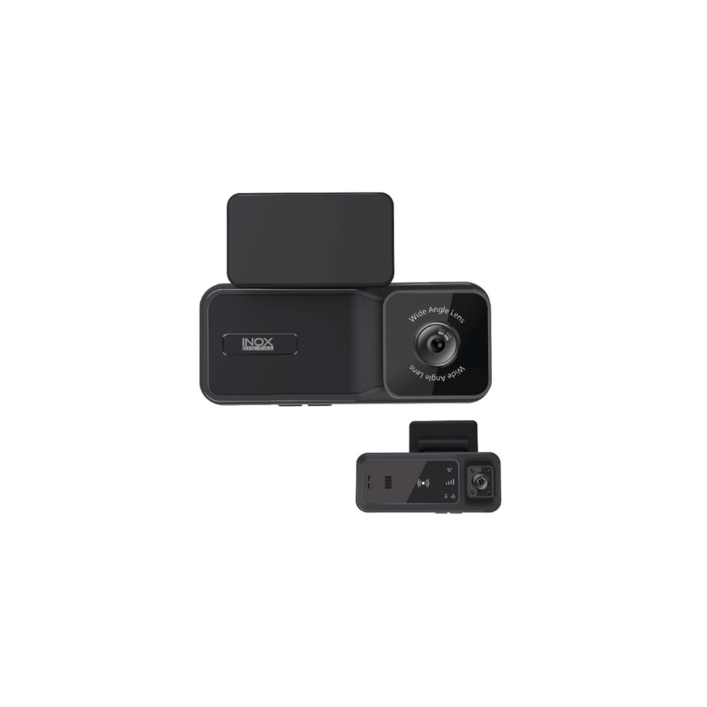 INOX-X607 4G GPS DESTEKLİ ÇİFT YÖNLÜ ARAÇ İÇİ KAMERA