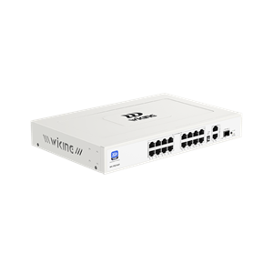 Wİ-TEK WIKING WK-PS219GF 16FE PoE + 2GE Uplink + 1GE SFP Port 190W PoE Switch 16P2U1S