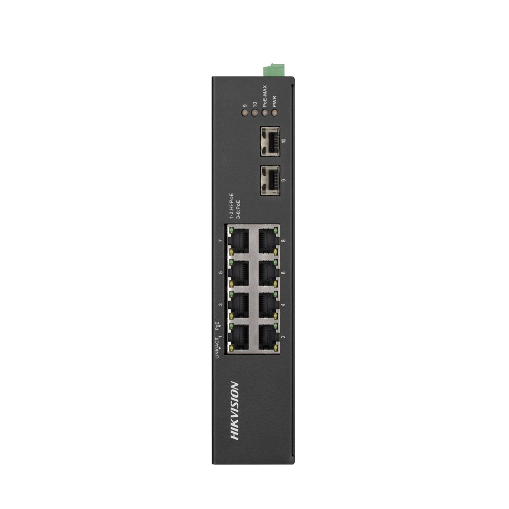 Hikvision DS-3T0510HP-E/HS 8 Port 10/100/1000 Mbps Gigabit PoE Switch