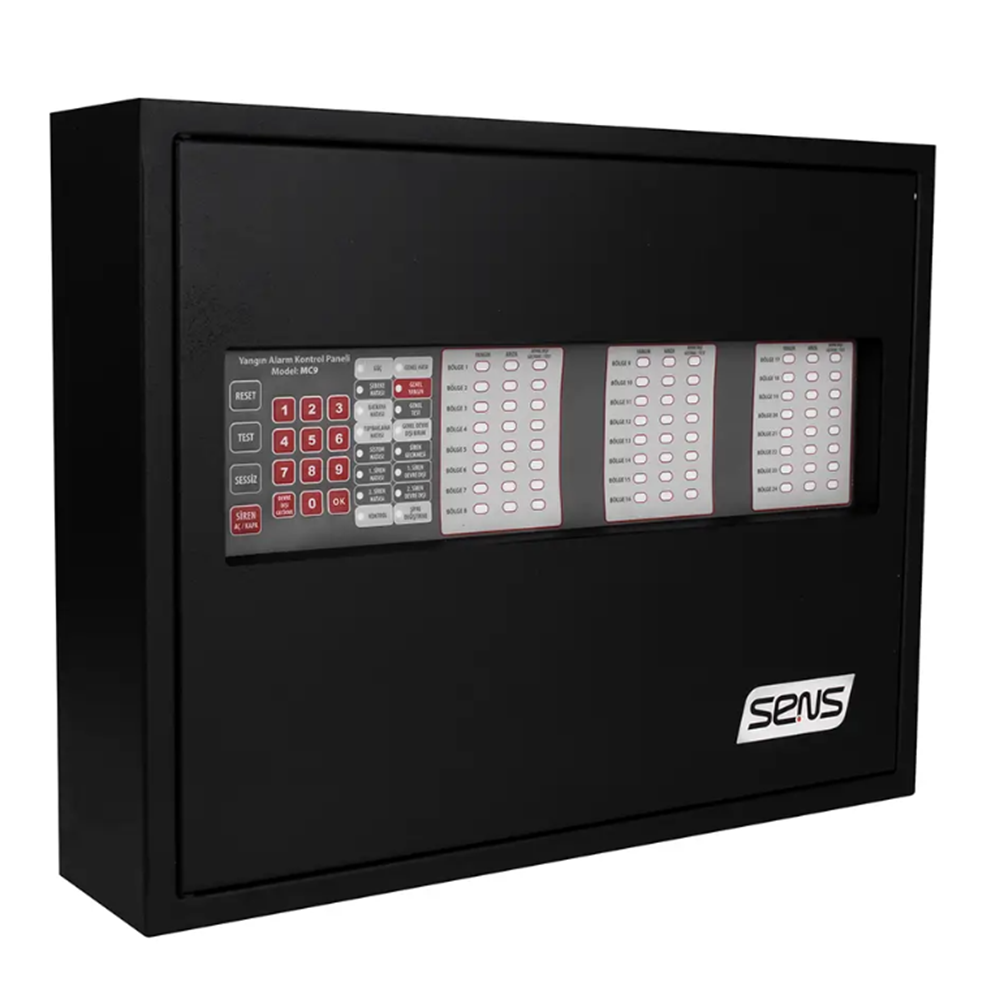 SENS MC9-8 8 BÖLGE KONVANSİYONEL YANGIN ALARM PANELİ