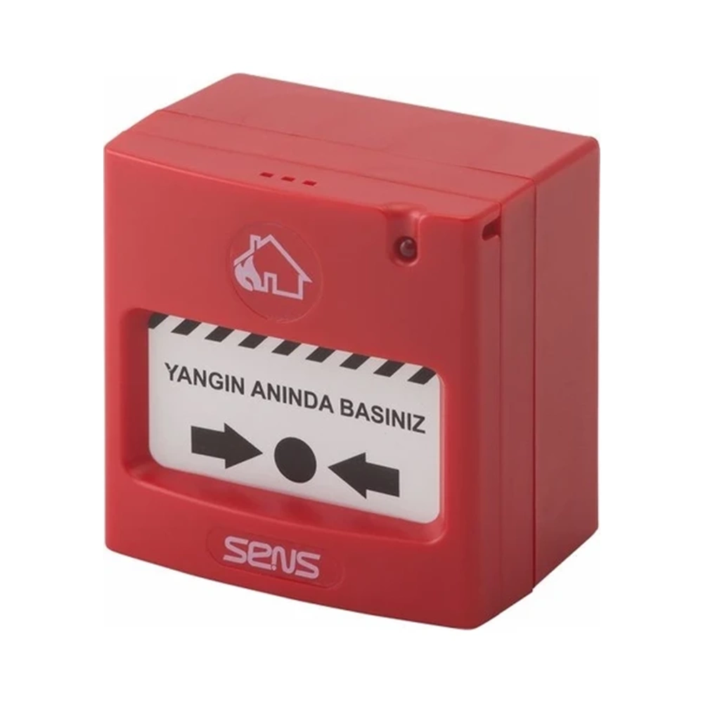 SENS RESETLENEBİLİR KONVANSİYONEL YANGIN İHBAR BUTONU