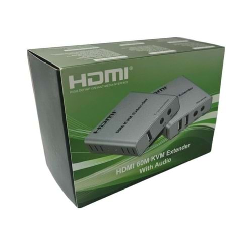 HDMI 60mt KVM EXTENDER USB GİRİŞLİ